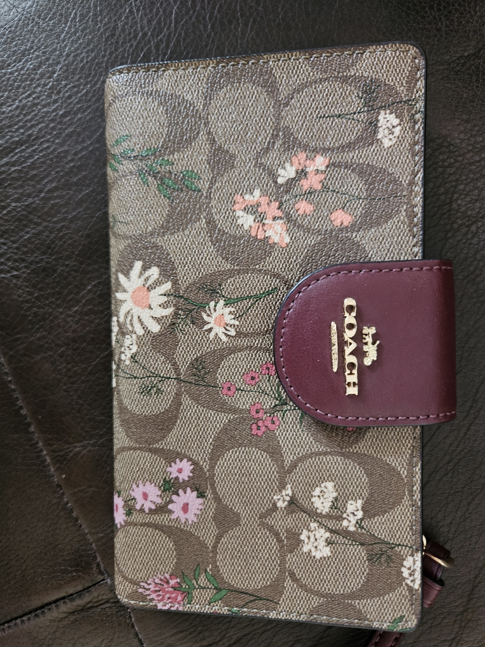 COACH Tech  Signature Canvas  Wallet  Wildflower Print